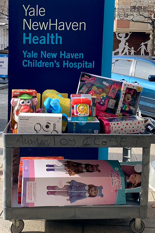 Hadley Inc donated to the Toy Closet at Yale New Haven Children's Hospital